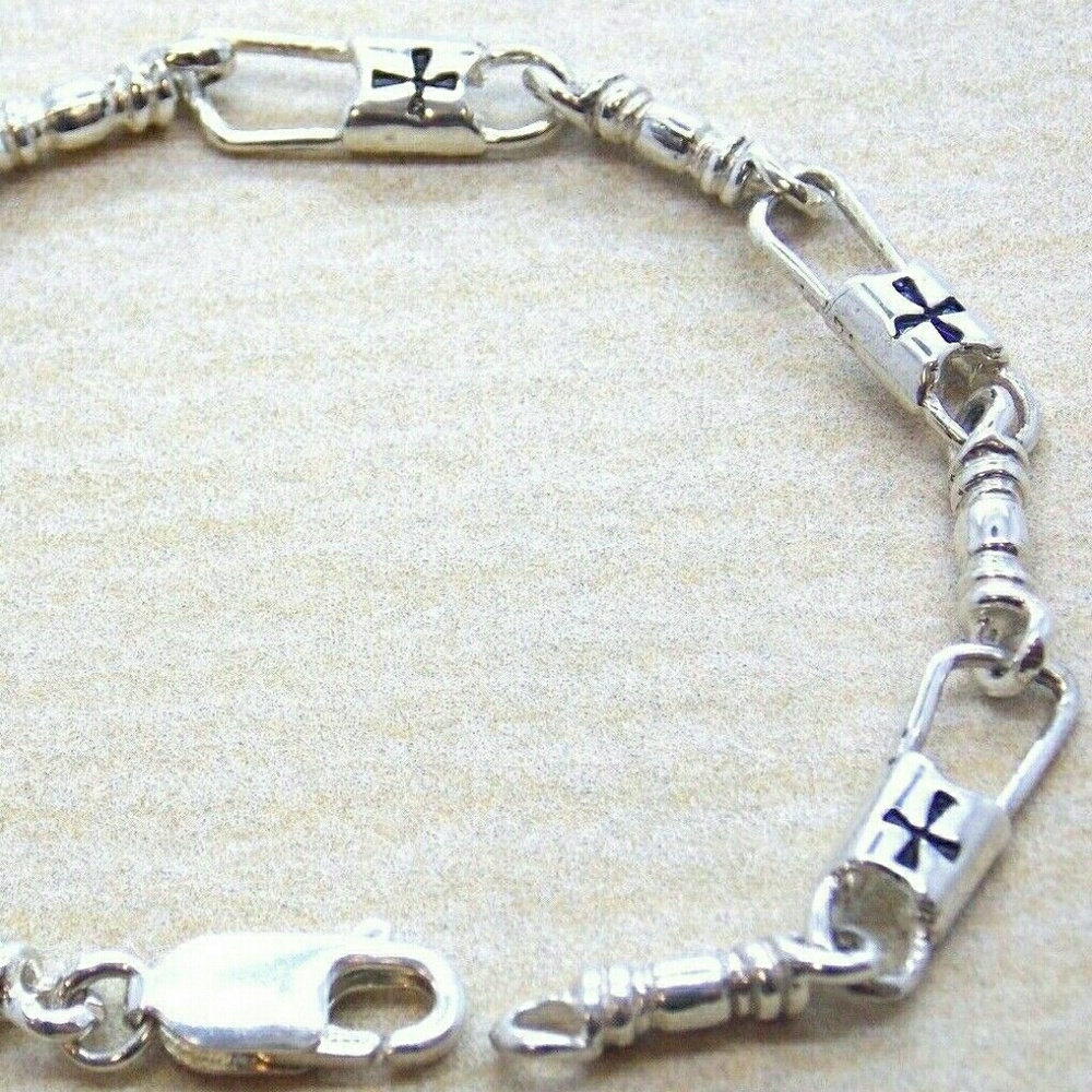Fishers of Men Acts Sterling Silver Bracelet Maltese 7.5 in - Picture 1 of 2